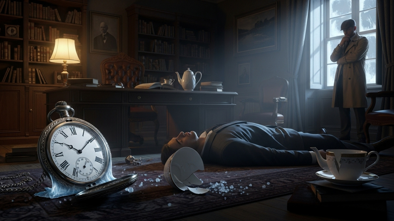 História de mistério policial com pistas inteligentes